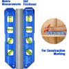 imageWORKPRO Magnetic Torpedo Level Conduit Bending Level Bubble Vials for 0903045 Measurements Aluminum Alloy Construction 63inch Cobalt Blue8inches