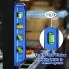 imageWORKPRO Magnetic Torpedo Level Conduit Bending Level Bubble Vials for 0903045 Measurements Aluminum Alloy Construction 63inch Cobalt Blue8inches
