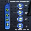 imageWORKPRO Magnetic Torpedo Level Conduit Bending Level Bubble Vials for 0903045 Measurements Aluminum Alloy Construction 63inch Cobalt Blue8inches