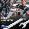 imageWORKPRO Mechanics Wrench Set Metric and Standard 22PCS Complete Combination Wrenches Set SAE 14quot to 78quot Metric 9mm to 19mm Automotive Wrench Set with Rack Organizer