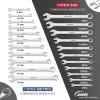 imageWORKPRO Mechanics Wrench Set Metric and Standard 22PCS Complete Combination Wrenches Set SAE 14quot to 78quot Metric 9mm to 19mm Automotive Wrench Set with Rack Organizer