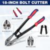imageWORKPRO Mini Bolt Cutter 8inch Spring Loaded Small Heavy Duty Wire Cable Cutter Snips Clippers with Soft AntiSlip Handle18