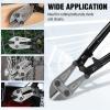 imageWORKPRO Mini Bolt Cutter 8inch Spring Loaded Small Heavy Duty Wire Cable Cutter Snips Clippers with Soft AntiSlip Handle18
