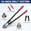 imageWORKPRO Mini Bolt Cutter 8inch Spring Loaded Small Heavy Duty Wire Cable Cutter Snips Clippers with Soft AntiSlip Handle24