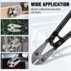 imageWORKPRO Mini Bolt Cutter 8inch Spring Loaded Small Heavy Duty Wire Cable Cutter Snips Clippers with Soft AntiSlip Handle24