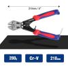 imageWORKPRO Mini Bolt Cutter 8inch Spring Loaded Small Heavy Duty Wire Cable Cutter Snips Clippers with Soft AntiSlip Handle8inch210mm
