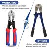 imageWORKPRO Mini Bolt Cutter 8inch Spring Loaded Small Heavy Duty Wire Cable Cutter Snips Clippers with Soft AntiSlip Handle8inch210mm