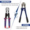 imageWORKPRO Mini Bolt Cutter 8inch Spring Loaded Small Heavy Duty Wire Cable Cutter Snips Clippers with Soft AntiSlip Handle8inch210mm