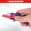 imageWORKPRO Premium Utility Knife Blades TAC Diamond Coated SK2M 10Pack Utility Blades Replacement with Dispenser10Pack