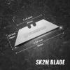imageWORKPRO Premium Utility Knife Blades TAC Diamond Coated SK2M 10Pack Utility Blades Replacement with Dispenser10Pack