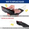 imageWORKPRO Premium Utility Knife Retractable All Metal Heavy Duty Box Cutter Quick Change Blade Razor Knife with 10 Extra Blades Set of 3 Black Red Blue2PCS Black
