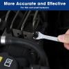 imageWORKPRO SAE SuperThin Open End Wrench Rollup Set 7PCS 14quot to 1116quot UltraSlim Thin Wrench Set with Organizer Pouch for Nuts Narrow SpacesMetric