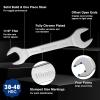 imageWORKPRO SAE SuperThin Open End Wrench Rollup Set 7PCS 14quot to 1116quot UltraSlim Thin Wrench Set with Organizer Pouch for Nuts Narrow SpacesMetric