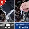 imageWORKPRO SAE SuperThin Open End Wrench Rollup Set 7PCS 14quot to 1116quot UltraSlim Thin Wrench Set with Organizer Pouch for Nuts Narrow SpacesMetric