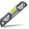imageWORKPRO 10Inch Magnetic Torpedo Level Patented DoubleView Design DieCast Aluminum Alloy Construction 3 Bubble Vials for 09045 Measurements