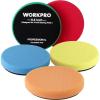 imageWORKPRO 75 Inch Buffing Sponge Pads 5Pcs 75 Inch Face for 7 Inch Backing Plate Cutting Polishing Pad Kit for Car Buffer Polisher Compounding Polishing and Waxing65651inch