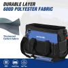 imageWORKPRO 16inch Wide Mouth Tool Bag with Water Proof Molded BaseBlackBlue