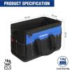 imageWORKPRO 16inch Wide Mouth Tool Bag with Water Proof Molded BaseBlackBlue