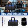 imageWORKPRO 16inch Wide Mouth Tool Bag with Water Proof Molded BaseBlackNavy BlueRed