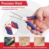 imageWORKPRO 2Piece 6quot Mini Needle Nose Pliers Set Long Nose Pliers Bent Nose Pliers with Comfort Grip Handles Jewelry Plier For Wire Wrapping Handmade Craft Jewelry Making Supplies