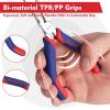 imageWORKPRO 2Piece 6quot Mini Needle Nose Pliers Set Long Nose Pliers Bent Nose Pliers with Comfort Grip Handles Jewelry Plier For Wire Wrapping Handmade Craft Jewelry Making Supplies