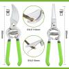 imageWORKPRO 2Piece Pruning Shears and Garden Tool Belt Set Gardening Belt with 5 Pockets and Adjustable Waist Belt 8quot Bypass Garden Shears and 8 Handing Pruner with Steel Straight Blade
