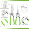 imageWORKPRO 2Piece Pruning Shears and Garden Tool Belt Set Gardening Belt with 5 Pockets and Adjustable Waist Belt 8quot Bypass Garden Shears and 8 Handing Pruner with Steel Straight Blade