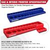 imageWORKPRO 38inch Magnetic Socket Organizer Set 2Piece SAE ampamp Metric Socket Holders Holds 56 Standard and Deep Sockets for Tool Box Tool Carts Sockets Not Included38 SAEMetric