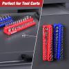 imageWORKPRO 38inch Magnetic Socket Organizer Set 2Piece SAE ampamp Metric Socket Holders Holds 56 Standard and Deep Sockets for Tool Box Tool Carts Sockets Not Included14 SAEMetric