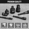 imageWORKPRO 7 Pieces Impact Socket Adapter Set Includes 3 Pieces 14quot Hex Shank Drill Extension Set 14quot 38quot and 12quot and 4 Pieces Impact Socket Adapter and Reducer Set7pc