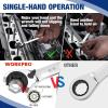 imageWORKPRO 7Piece 3in1 Reversible Ratchet Wrench Set SAE 516quot to 34quot 6Ptampamp 12Ptampamp OpenEnd Wrenches 72Teeth Ratcheting Combination Wrench with Rolling PouchSAE