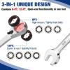 imageWORKPRO 7Piece 3in1 Reversible Ratchet Wrench Set SAE 516quot to 34quot 6Ptampamp 12Ptampamp OpenEnd Wrenches 72Teeth Ratcheting Combination Wrench with Rolling PouchSAE