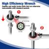imageWORKPRO 7Piece 3in1 Reversible Ratchet Wrench Set SAE 516quot to 34quot 6Ptampamp 12Ptampamp OpenEnd Wrenches 72Teeth Ratcheting Combination Wrench with Rolling PouchSAE