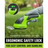 imageWORKPRO Cordless Grass Shear ampamp Shrubbery Trimmer  2 in 1 Handheld 72V Electric Grass Trimmer Hedge ShearsGrass Cutter Rechargeable LithiumIon Battery and TypeC Cable IncludedGreen