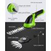 imageWORKPRO Cordless Grass Shear ampamp Shrubbery Trimmer  2 in 1 Handheld 72V Electric Grass Trimmer Hedge ShearsGrass Cutter Rechargeable LithiumIon Battery and TypeC Cable IncludedGreen