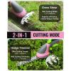 imageWORKPRO Cordless Grass Shear ampamp Shrubbery Trimmer  2 in 1 Handheld 72V Electric Grass Trimmer Hedge ShearsGrass Cutter Rechargeable LithiumIon Battery and TypeC Cable IncludedPink