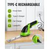imageWORKPRO Cordless Grass Shear ampamp Shrubbery Trimmer  2 in 1 Handheld 72V Electric Grass Trimmer Hedge ShearsGrass Cutter Rechargeable LithiumIon Battery and TypeC Cable IncludedGreen