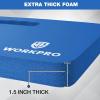 imageWORKPRO Extra Thick Kneeling Pad Soft Foam Cushioning for Knee Large Foam Kneeler Mat for Gardening Bathing Baby Workout Supplies 175 x 11 x 15 in BlackBlue