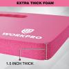 imageWORKPRO Extra Thick Kneeling Pad Soft Foam Cushioning for Knee Large Foam Kneeler Mat for Gardening Bathing Baby Workout Supplies 175 x 11 x 15 in BlackPink