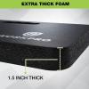 imageWORKPRO Extra Thick Kneeling Pad Soft Foam Cushioning for Knee Large Foam Kneeler Mat for Gardening Bathing Baby Workout Supplies 175 x 11 x 15 in BlackBlack