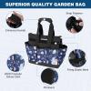 imageWORKPRO Garden Tool Bag 8 Pockets Gardening Bag Heavy Duty Oxford Garden Tote Caddy Tools NOT Included 12quot x 12quot x 6quotBlue Insects