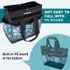 imageWORKPRO Garden Tool Bag 8 Pockets Gardening Bag Heavy Duty Oxford Garden Tote Caddy Tools NOT Included 12quot x 12quot x 6quotFloral Blue