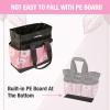 imageWORKPRO Garden Tool Bag 8 Pockets Gardening Bag Heavy Duty Oxford Garden Tote Caddy Tools NOT Included 12quot x 12quot x 6quotFloral Pink