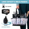 imageWORKPRO Garden Tool Bag 8 Pockets Gardening Bag Heavy Duty Oxford Garden Tote Caddy Tools NOT Included 12quot x 12quot x 6quotFloral White