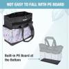 imageWORKPRO Garden Tool Bag 8 Pockets Gardening Bag Heavy Duty Oxford Garden Tote Caddy Tools NOT Included 12quot x 12quot x 6quotFloral White