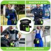 imageWORKPRO Garden Tool Belt 5Pocket Single Side Gardening Tool Pouch with Adjustable Waist Strap Utility Garden Waist Bag for Women Ideal for Gardening Carpentry and DIY Projects