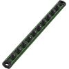 imageWORKPRO Magnetic Socket Organizer Set 3Piece Aluminum Alloy Socket Rail Heavy Duty Socket Holder Socket Rack Kit 14Inch x 12 Clips 38Inch x 10 Clips 12Inch x 10 Clips BlueGreen