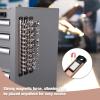 imageWORKPRO Magnetic Socket Organizer Set 3Piece Aluminum Alloy Socket Rail Heavy Duty Socket Holder Socket Rack Kit 14Inch x 12 Clips 38Inch x 10 Clips 12Inch x 10 Clips BlueChampagne
