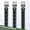 imageWORKPRO Magnetic Socket Organizer Set 3Piece Aluminum Alloy Socket Rail Heavy Duty Socket Holder Socket Rack Kit 14Inch x 12 Clips 38Inch x 10 Clips 12Inch x 10 Clips BlueGreen