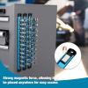 imageWORKPRO Magnetic Socket Organizer Set 3Piece Aluminum Alloy Socket Rail Heavy Duty Socket Holder Socket Rack Kit 14Inch x 12 Clips 38Inch x 10 Clips 12Inch x 10 Clips BlueSky Blue